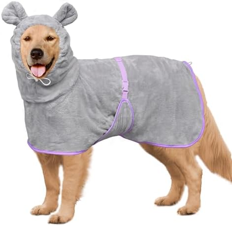 Dog Bathrobe Super Absorbent Towel Robe by HhiMyOct