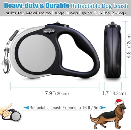 Heavy Duty Retractable Dog Leash-16ft Strong & Durable Walking Leash - Image 4