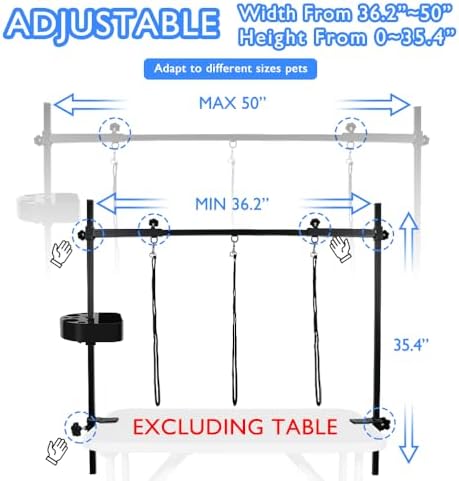 LEIBOU H-Shape Pet Grooming Table Arm - Image 3