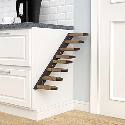 Cat Steps - Solid Rubber Wood Cat Wood - Wall Mounted Cats Shelves - Image 4