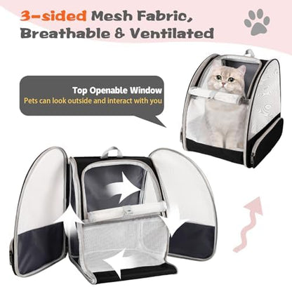 Cat Backpack Carrier, Pet Carrier Airline Approved - Image 3