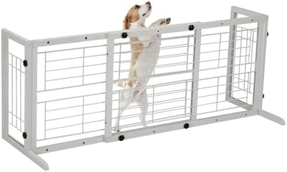 Coziwow 38-67" Freestanding Adjustable Dog Gate, No Drilling by COZIWOW