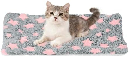 Dog Cat Bed Mat, Soft Coral Fleece Pet Cushion Pad by Unknown