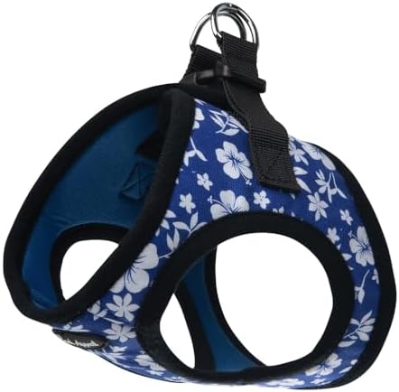 Bark Appeal Blue Hibiscus Step-in Dog Harness by BarkAppeal