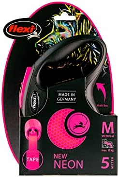 Flexi New Neon Tape Pink Medium 5m Retractable Dog Leash/Lead - Image 6