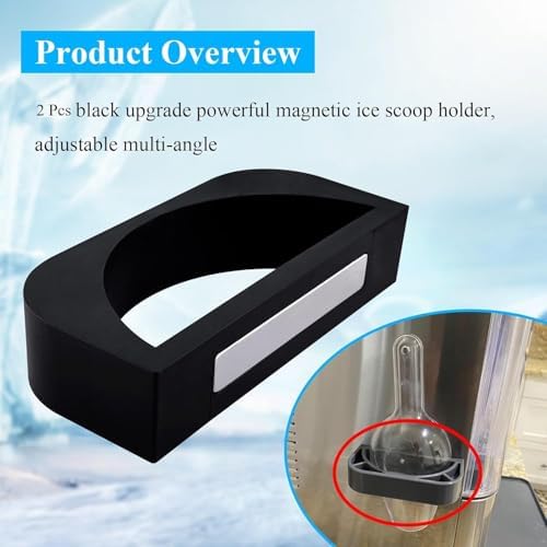 1 Pc Upgrade Powerful Magnetic Ice Scoop Holder, Adjustable Multi-Angle - Image 2