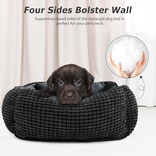 MIXJOY Large Dog Bed for Large Medium Small Dogs, Rectangle Washable Orthopedic - Image 2