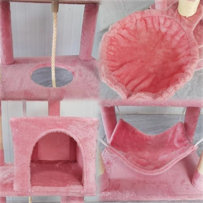Cat Tree, 68-Inch Cat Tower for Indoor Cats, Plush Multi-Level Cat Condo - Image 6
