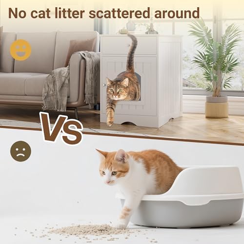 Litter Box Enclosure, Hidden Cat Litter Box Cabinet - Image 5