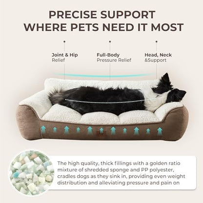 XL Pro Extra Thick Orthopedic Bolster Dog Bed - Image 2