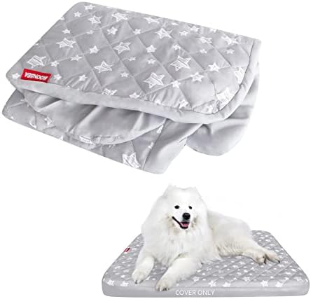 Waterproof Dog Bed Covers Replacement Lovely Grey Star Print, 32x44 Inches by Moonsea
