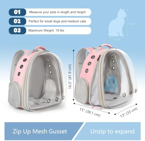 Large Cat Backpack Carrier - Image 2