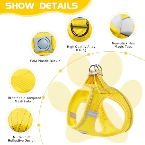 Soft Mesh Dog Harness and Leash Set, No Pull Puppy Harness and Leash Set - Image 2