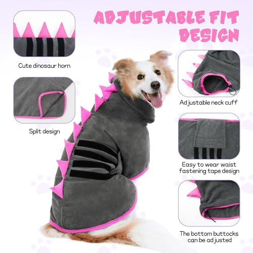 Super Absorbent Dog Bathrobe, Fast-Drying Robe - Image 3