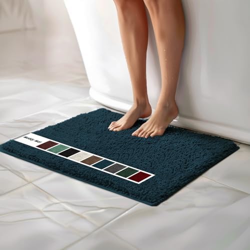 Muddy Mat Chenille Bathroom Rugs Quick Dry Microfiber Mats Non Slip Washable by MuddyMat%C2%AE