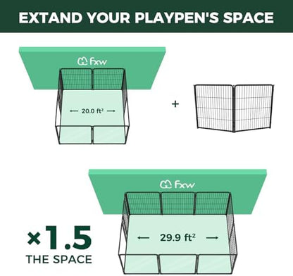 FXW 2 Add-on Wire Panels for AuraSpace Pro Dog Playpen - Image 2