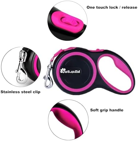 OUTnWILD Retractable Dog Leash, 16 ft Heavy Duty Dog Leash - Image 2