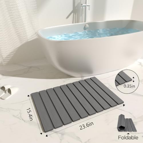 Stone Bath Mat Diatomaceous Earth Shower Mat Non-Slip Super Absorbent - Image 3