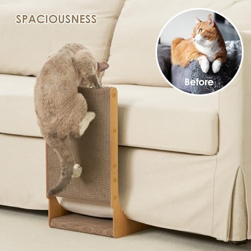 EHEYCIGA 2-Pack Cat Scratcher, 19.7 Vertical Indoor Cardboard Scratch Pad - Image 6