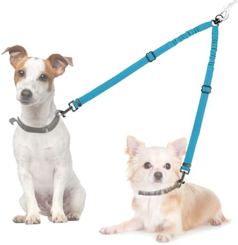 AUTOWT Double Dog Leash, No Tangle 360°Swivel Rotation Reflective Lead by AUTOWT