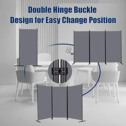 Room Divider 3 Panel-102''Wide, 6FT Room Dividers and Folding Privacy Screen - Image 4