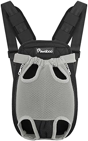 Pawaboo Pet Carrier Backpack, Adjustable Pet Front Cat Dog Carrier Backpack by Pawaboo