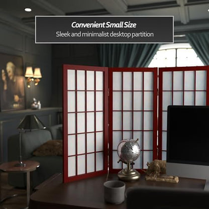 2 ft. Short Desktop Window Pane Shoji Screen - Image 2