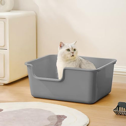 Extra Large Cat Litter Box – High-Sided Plastic Litter Box - Image 5