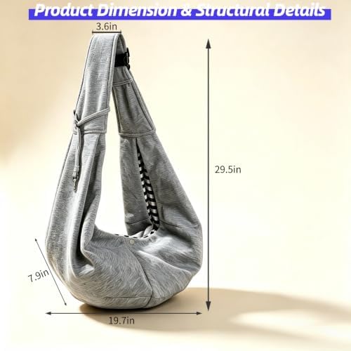 Adjustable Puppy Carrier Sling, Pet Sling Carrier - Image 5