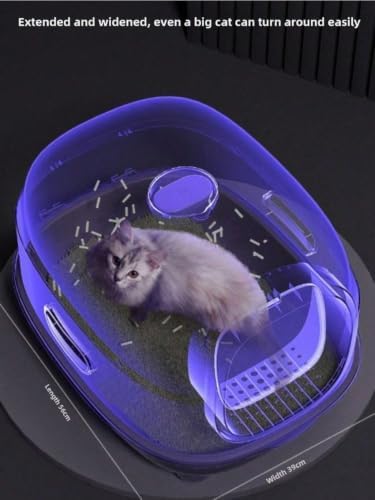 Cat Foldable Litter Box with Lid & Scoop – Middle Enclosed Anti-Splashing - Image 4