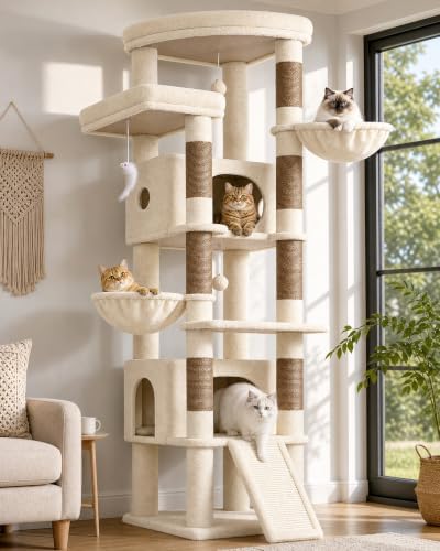 Globlazer 80in Tall Extra Large Heavy Duty Corner Cat Tree Tower by Globlazer