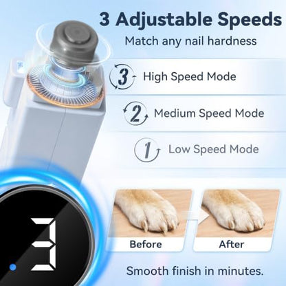 2-in-1 Quiet Electric Pet Nail Clipper & Grinder - Image 5