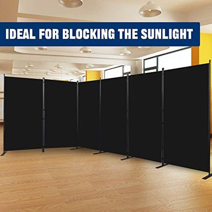 Room Divider 6 Panel-204''Wide, 6FT Room Dividers and Folding Privacy Screen - Image 7