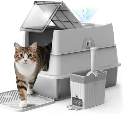 Stainless Steel Litter Box by AIPERRO