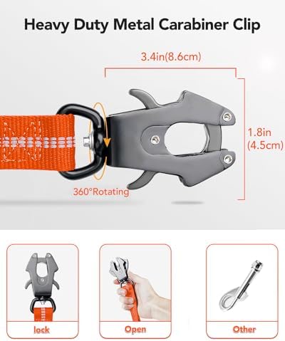 Joytale Tactical Bungee Dog Leash, Shock Absorbing No Pull - Image 2