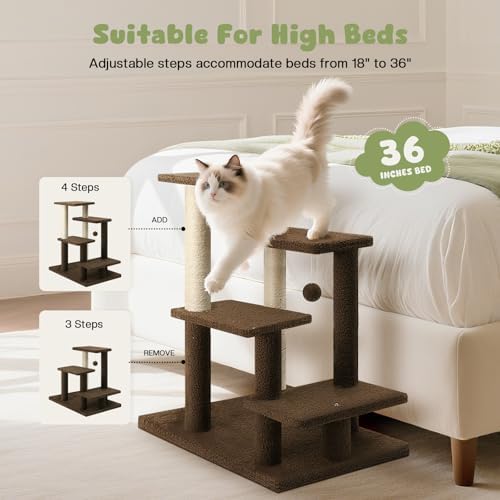 4-Step Pet Steps for Cats/Dogs, Cat Stairs - Image 3