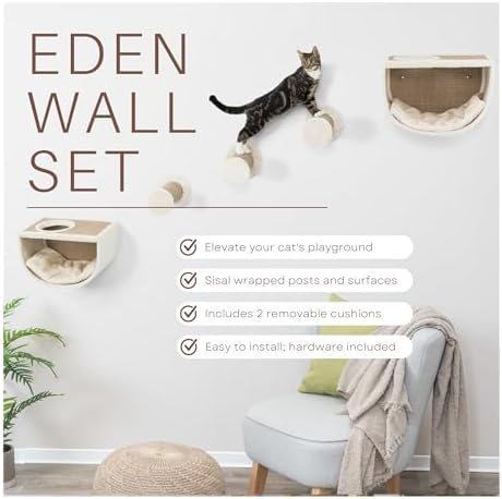 Trixie Eden Wall Mounted Cat Lounge – Space-Saving Cat Wall Shelves - Image 4