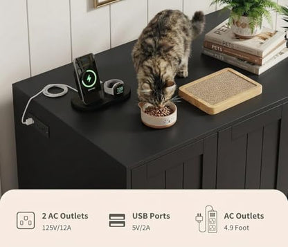 Garvee Cat Litter Box Enclosure, Large Cat House - Image 4