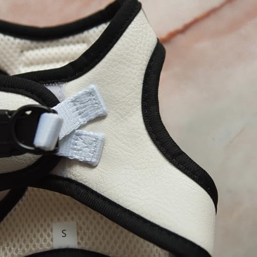 Step-in Dog Harness Classic Style Dog Vegan Leather Reflective Details - Image 2