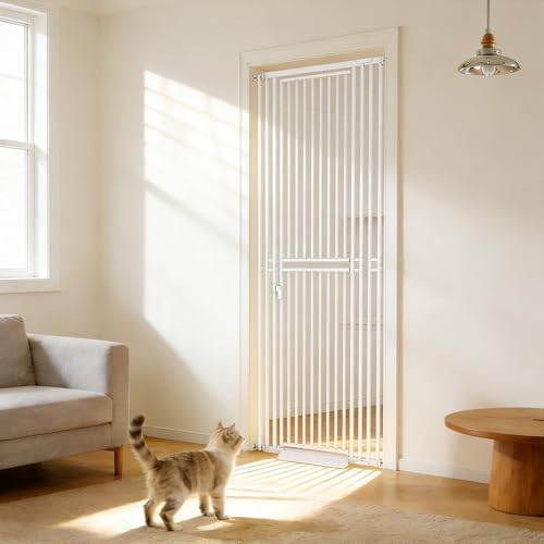78.74" Extra Tall Cat Gate for Doorway, Wide Adjustable 27.56"-37.01" No by Unknown