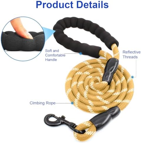 MingXpets Double Dog Leash, 360° Swivel Tangle Free Bungee Walking Training - Image 3