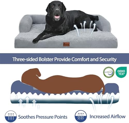 Orthopedic Washable Dog Bed for Extra Large Dogs - Image 2