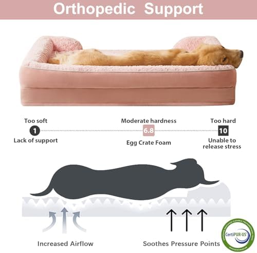 WNPETHOME Orthopedic Washable Dog Bed Large - Image 3