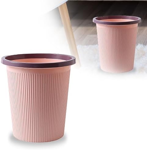 Bathroom Garbage Can, Lightweight Durable Striped Garbage Cans - Image 5