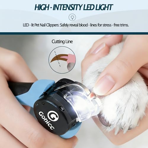 gonicc LED Pet Nail Clippers for Dogs & Cats - Image 2