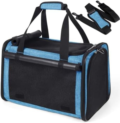 YUDODO 25lbs Cat Carrier Lightproof Soft Sided Pet Carrier by YUDODO