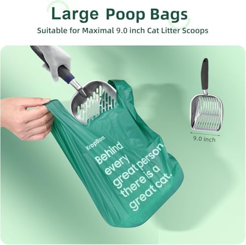 60 Count Cat Poop Bags Large Pet Waste Sacks - Image 6
