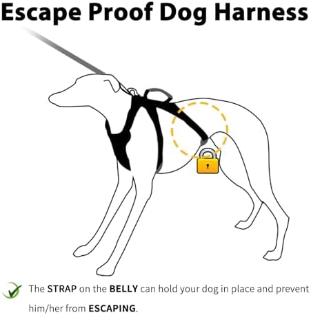 Huntboo Escape Proof Dog Harness, Escape Artist Harness, Fully Reflective - Image 2