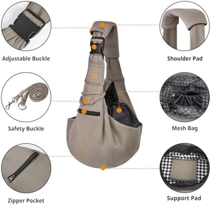 CUBY Adjustable Dog Cat Sling Carrier - Image 4