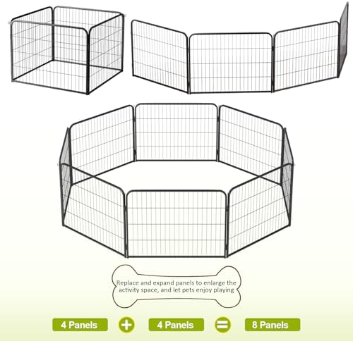 BestPet | Dog Playpen Extender | 24", 4 Panels | Expandable Design - Image 4